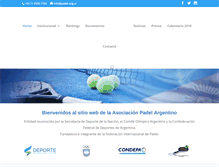 Tablet Screenshot of padel.org.ar